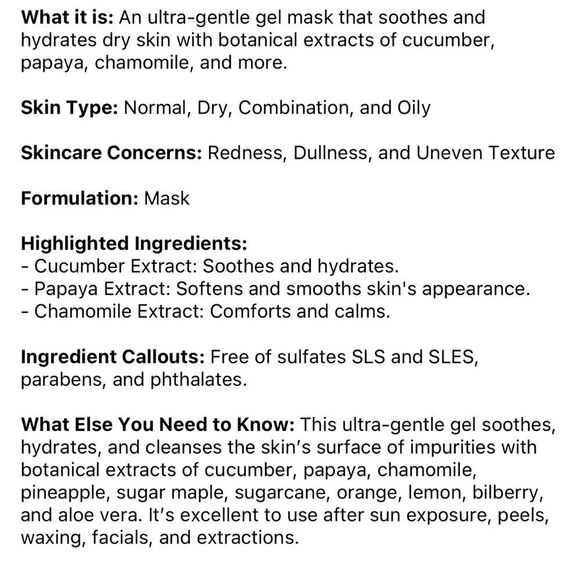 $6❤️‍🔥 LAST 1! Peter Thomas Roth Cucumber Gel Mask Extreme Hydrator NEW - Picture 3 of 3